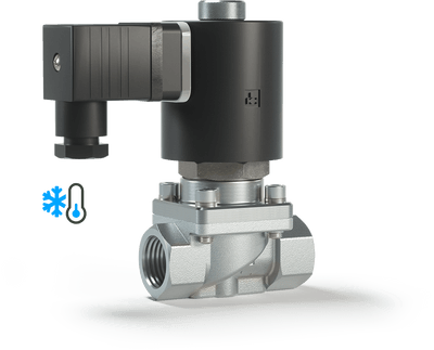 Kryogen Magnetventil G1/2 Edelstahl 30bar